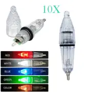 10X Led Fishing Light Underwater White Lights Flash Lures Freshwater Waterproof