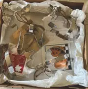 Ann Clark USA Made Cookie Cutters Set Of 4- Pumpkin, Moose, Rabbit, Maple Leaf