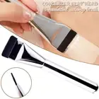 Makeup Brush Flat Angled Wood Liquid Foundation Powder Cream Contour Blend ZO