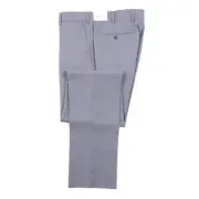 Luigi Bianchi Slim-Fit Light Gray and Sky Blue Check Wool Dress Pants 32 (Eu 48)