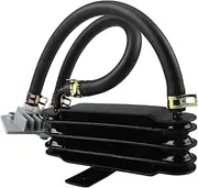 KANGYEBAIHUODIAN Motorcycle Oil Cooler Radiator Aluminum Universal 4 Rows Engine Cooling Coolers Fit for Suzuki Yamaha Pit Bike 50cc 125cc Motocross