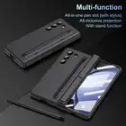 Hinge Protection Case For Samsung Z Fold 6/5/4/3 Stand Screen Cover with Stylus