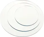 Gadpiparty 3Pcs Reflective Acrylic Mirror Board Photography Background Plates for Jewelry Cosmetic Display Professional Photo Props