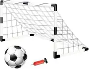 Football Training 1 Set Indoor Outdoor Mini Folding Soccer Goal Set 950x700x480mm Kids Sports Toys Football Frame Set with Football Gifts