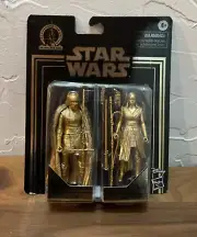 Star Wars Commemorative Skywalker Saga (2019) Hasbro Gold Kylo Ren & Rey Figure