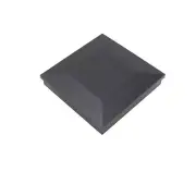 4 1/4" Sq. Ornamental Low Voltage LED Lighted Combo Post Cap - Black