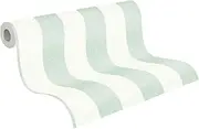 A.S. Création Attractive 2 390292 Striped Non-Woven Wallpaper 10.05 m x 0.53 m Made in Germany Green/White