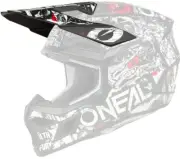 O'Neal 3 SRS Attack Helmet Visor/Peak Black/White