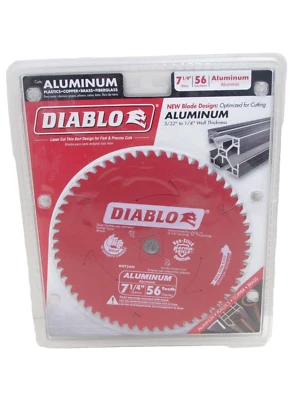 NEW! DIABLO TOOLS 7-1/4" 56T CIRCULAR SAW BLADE for ALUMINUM CUTTING, D0756N