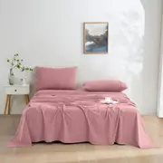 Dreamaker Micro Flannel Sheet Set - Pink Pearl