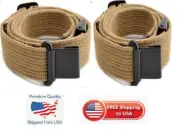 (PACK OF 2) M1 Garand 1903 Two-Point Canvas Web Sling WW2 Hardware-KHAKI