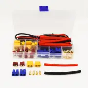 T-Plug EC3 XT60 Connector Adapter w/ 14AWG Silicone Wire Tube for RC FPV Battery
