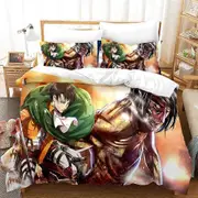 v3710 Bed Sheets Attack On Titan Soft A Duvet Cover Set Super Bedroom Decor Bed Sheets IU3710