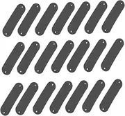 KONTONTY 100Pcs Indentation PU Leather Labels for Clothing DIY Sewing Tags Blank Decorative Labels for Jeans Hats Bags and More Durable and Design