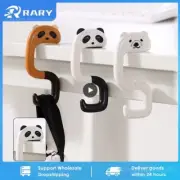 1-10pcs Plastic Cute Animal Bag Hook For Table Portable Travel Purse Handbag Des