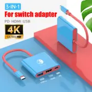 3 in 1 Type-C HUB HDMI USB Multiport Card Reader Adapter Laptop Docking Station