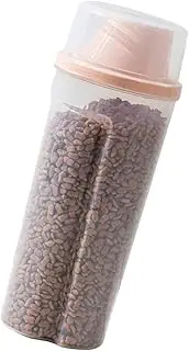 Dog Food Storage Bin - 1500ml Pet Dry Food Storage Airtight Bin with Scale | Funnel Opening Kitchen Food Storage Cup for Cereals, Rice, Mung Beans