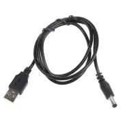 USB Charger power Cable to DC 5.5*2.5mm plug jack USB Power ;;^
