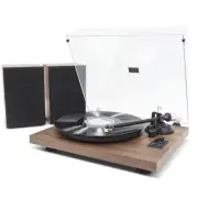 (Katat-3915) mbeat Hi-Fi Turntable with Bookshelf Speakers and Bluetooth Streami