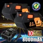 1~2x 18V 8.0Ah Lithium Battery & Charger For RIDGID AEG R840087 4932352114 6.0Ah