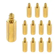 12Pcs M4 15+6mm Hex Standoff Spacer, Threaded Standoff Spacer Hexagonal Spacers