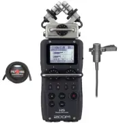 Zoom H5 Handheld Recorder + Audio-Technica AT831B Lav Mic + 25' XLR Cable