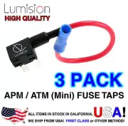 Lumision Add-A-Circuit 3 Pack Mini ATM APM Fuse Tap Lot Dash Cam Radar Install