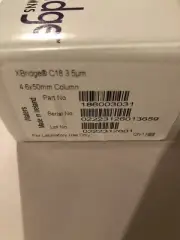Waters 186003031 HPLC Column Xbridge C18 50 mm 4.6 mm 3.5 µm 135 Å Brand New