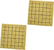 Kisangel 2sets Soilless Block Starter Plugs Nutrient Blocks for Gardening Easy to Use 49pcs*2