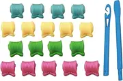 18pcs/Set Hair Curling Hair Curler Spiral Leverage Rollers Hair Styytling Accessaries Supplies Products zhengpingpai