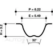 Dayco Timing Belt 127Spr254 T131 - 94139