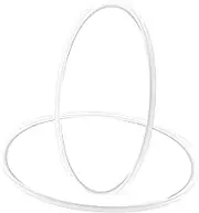 ELAYARD 2Pcs Silicone Sealing Rings for Pressure Cooker Replacement Gaskets Compatible with Midea High Elasticity Safe Cooking Seal for Models Easy to Install