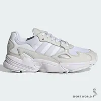 在飛比找Yahoo奇摩購物中心優惠-Adidas 女鞋 休閒鞋 老爹鞋 麂皮拼接 FALCON 