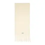 [Jacquemus] Jacquemus-Off White Alpaca L Echarpe Carro Scarf-Donna OS OS