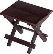 Outside Fishing Chair Fishing Stool Camp Stool Compact Furniture Foldable Stool Outdoor Camping Seat for Garden Backyard Yard, red Brown