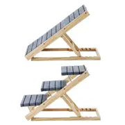 Dog Pet Ramp Stair 3 Steps for Bed Car Couch Sofa Puppy Cat Ladder Folding 4 Height Adjustable Portable 2 in 1 Indoor Outdoor