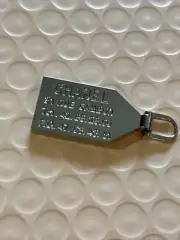 zipper pull replacement 1pc Silver Tone
