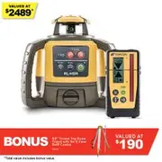 TOPCON RL-H5A Rotary Laser with Slope Rechargeable with Premium LS100D Receiver 1021200-10