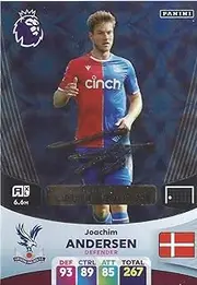 Panini Premier League 2023 2024 Joachim Andersen Signature Limited Card