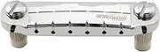 Wilkinson M Series 52mm(2-3/64 inch) String Spacing Pre-set Wraparound Bridge for Les Paul SG Junior Special Style Electric Guitar, Chrome