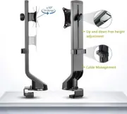 EleTab Single Monitor Desk Mount Stand - Heavy Duty up to 17.6 lbs, 17" to 32"