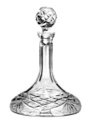 Barski European Hand Cut Mouth Blown Crystal - Ships Captains Decanter 32 oz