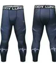 Men Compression Base Layer Tights Long Pants Gym Activewear Large Black Panther