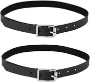 2Pcs Spur Straps, Horse Strap Accessories Men Adjustable Boot Straps Single Ply Spur Straps Genuine Leather Horse Riding Accessories