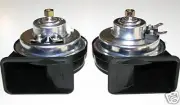 Porsche 911 912 914 Horns Dual Electric Trumpet Hi Lo Set LOUDEST We Can Find!!!