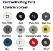 Semphasize Car Paint Pen,2-in-1 Auto Touch Up Paint Fill Remover,Auto Repair Pen Dark Gray