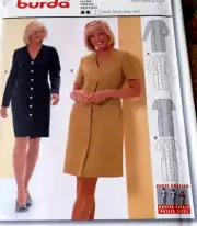 * LOVELY DRESS BURDA Sewing Pattern Sizes 10-12-14-16-18-20-22 UNCUT