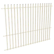 ProtectorAl 1201-2399W x 1800H Surfmist Aluminium Batten Pool Fence Panel with Mid Rail