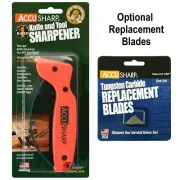 AccuSharp 014C Knife Sharpener Tungsten Carbide - Optional Replacement Blades