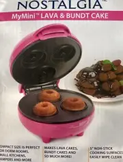 Nostalgia Compact Electric My Personable Mini Lava*Donut*Dessert Maker* NEW